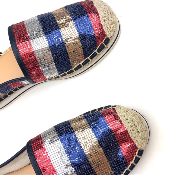 TOMMY HILFIGER Sequin Red White And Blue Platform - Picture 3 of 8